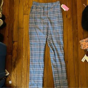 NWT Riley & Rae Blue & Red Plaid Pants